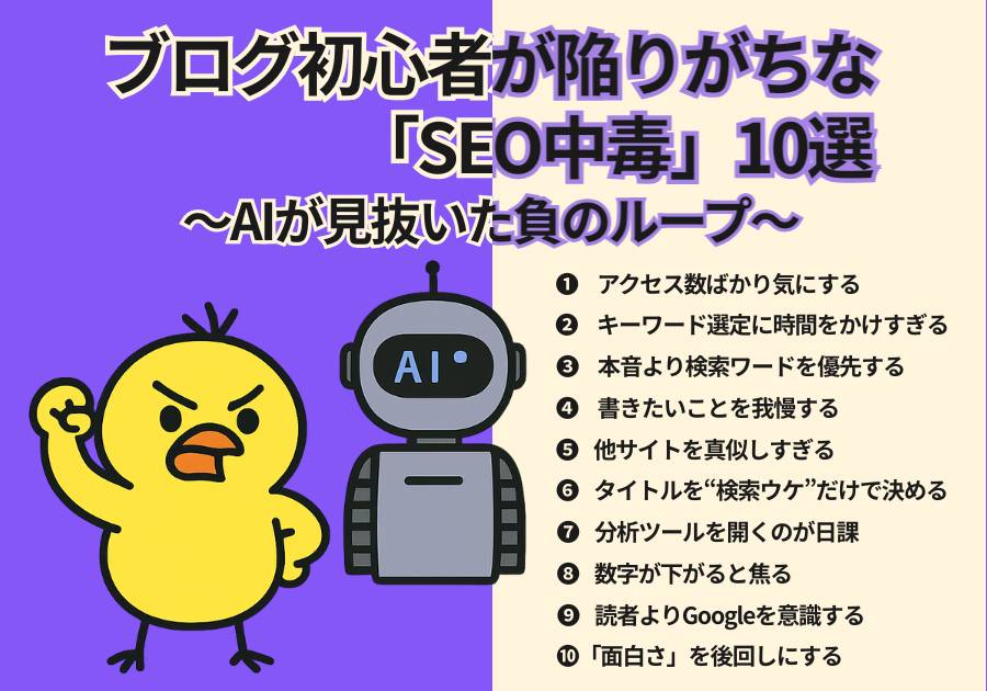ブログ初心者が陥りがちな「SEO中毒」10選