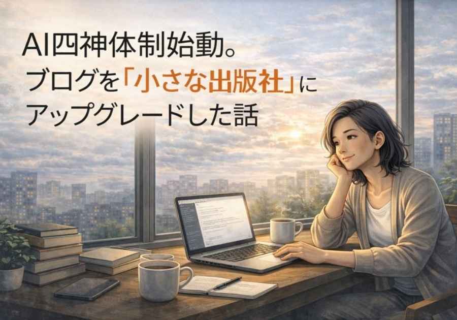AI四神体制始動。ブログを「小さな出版社」にアップグレードした話