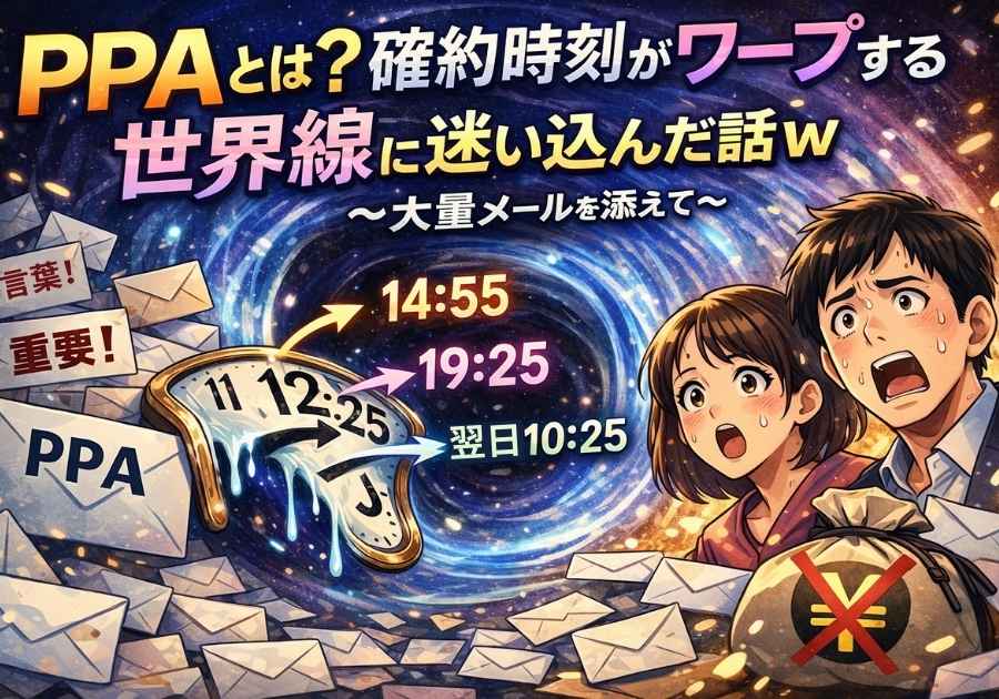 PPAとは？確約時刻がワープする世界線に迷い込んだ話w