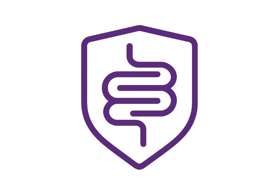 社腸概念の象徴である紋腸（Moncho）ロゴ