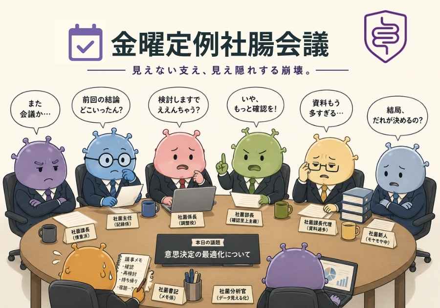📅金曜定例社腸会議｜朝礼がある会社ほど、情報は止まる
